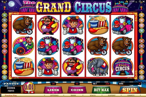 circus circus slot machine carousel